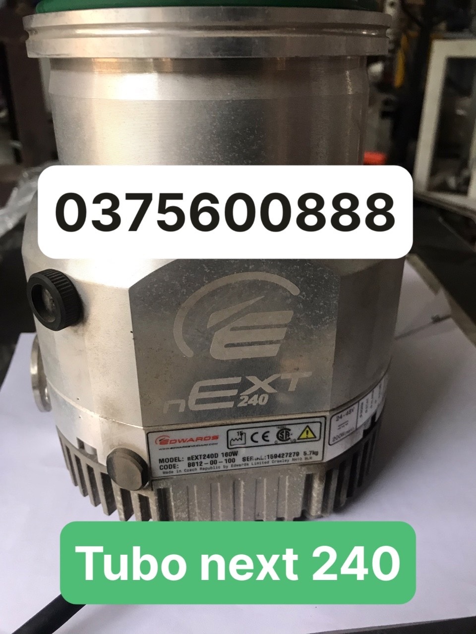 bơm chân không edwards tubo next 240